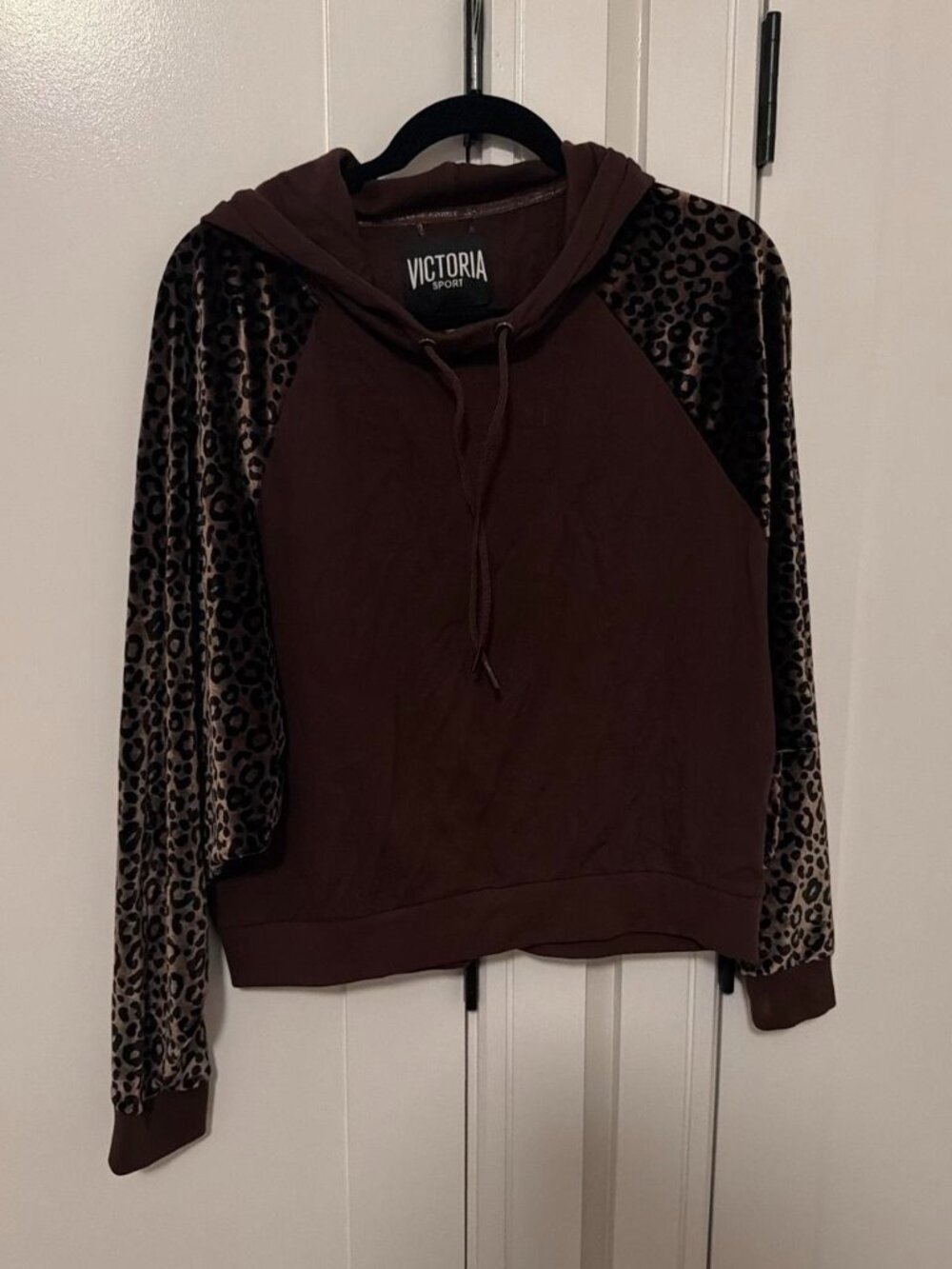 Victoria's Secret brown leopard print hoodie